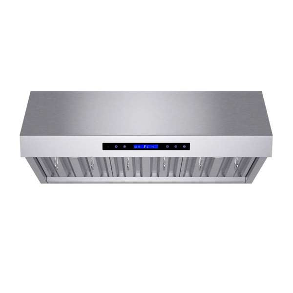 FORNO - Forno Palazzo 36" Wall Mounted Range Hood Stainless Steel Heavy-Duty Baffle Filters & Remote Control | FRHWM5030-36 FORNO - Forno Palazzo 36" Wall Mounted Range Hood Stainless Steel Heavy-Duty Baffle Filters & Remote Control | FRHWM5030-36