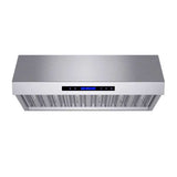 FORNO - Forno Palazzo 36" Wall Mounted Range Hood Stainless Steel Heavy-Duty Baffle Filters & Remote Control | FRHWM5030-36 FORNO - Forno Palazzo 36" Wall Mounted Range Hood Stainless Steel Heavy-Duty Baffle Filters & Remote Control | FRHWM5030-36