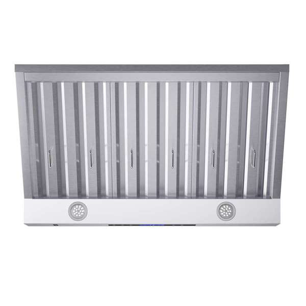 FORNO - Forno Palazzo 36" Wall Mounted Range Hood Stainless Steel Heavy-Duty Baffle Filters & Remote Control | FRHWM5030-36 FORNO - Forno Palazzo 36" Wall Mounted Range Hood Stainless Steel Heavy-Duty Baffle Filters & Remote Control | FRHWM5030-36