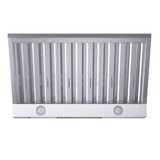FORNO - Forno Palazzo 36" Wall Mounted Range Hood Stainless Steel Heavy-Duty Baffle Filters & Remote Control | FRHWM5030-36 FORNO - Forno Palazzo 36" Wall Mounted Range Hood Stainless Steel Heavy-Duty Baffle Filters & Remote Control | FRHWM5030-36