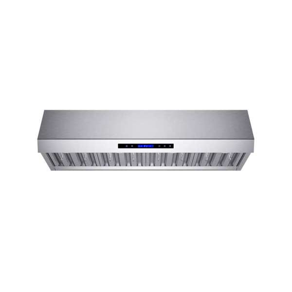 FORNO - Forno Palazzo 48" Wall Mounted Range Hood Stainless Steel Heavy-Duty Baffle Filters & Remote Control | FRHWM5030-48 FORNO - Forno Palazzo 48" Wall Mounted Range Hood Stainless Steel Heavy-Duty Baffle Filters & Remote Control | FRHWM5030-48