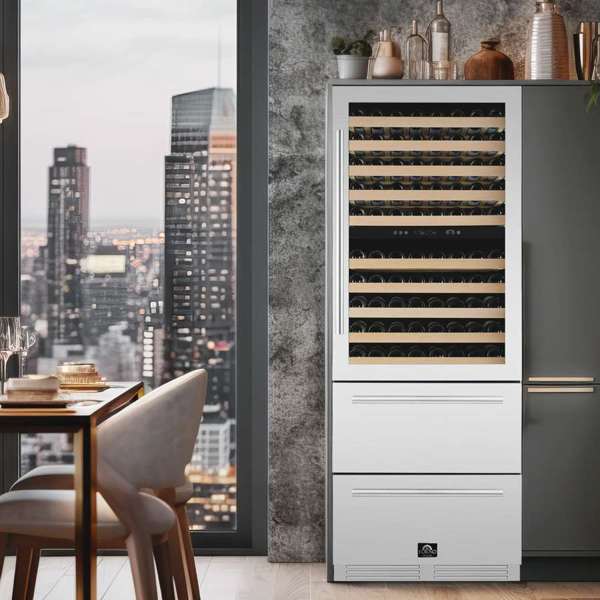 FORNO - Forno Celano 30" Dual Zone Wine Cellar & Beverage Cooler, 21.3 cu.ft. | FWCDR6697-30S FORNO - Forno Celano 30" Dual Zone Wine Cellar & Beverage Cooler, 21.3 cu.ft. | FWCDR6697-30S