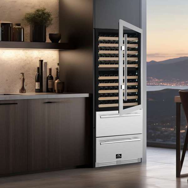 FORNO - Forno Celano 30" Dual Zone Wine Cellar & Beverage Cooler, 21.3 cu.ft. | FWCDR6697-30S FORNO - Forno Celano 30" Dual Zone Wine Cellar & Beverage Cooler, 21.3 cu.ft. | FWCDR6697-30S