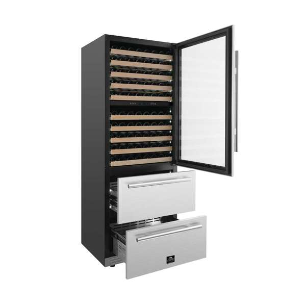 FORNO - Forno Celano 30" Dual Zone Wine Cellar & Beverage Cooler, 21.3 cu.ft. | FWCDR6697-30S FORNO - Forno Celano 30" Dual Zone Wine Cellar & Beverage Cooler, 21.3 cu.ft. | FWCDR6697-30S