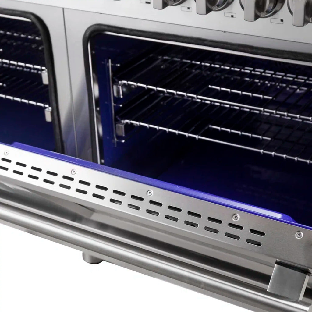Forno - 60" Massimo 10-Sealed Burners Freestanding Dual Fuel Range in Stainless Steel Convention Oven Forno - 60" Massimo 10-Sealed Burners Freestanding Dual Fuel Range in Stainless Steel Convention Oven
