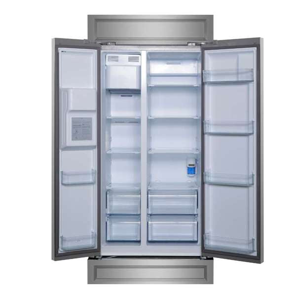 FORNO - Forno Salerno 36" Built-in Stainless-Steel Refrigerator 20 cu. ft with Modern Decorative Grill - 40 "es Wide | FFRBI1844-40MG FORNO - Forno Salerno 36" Built-in Stainless-Steel Refrigerator 20 cu. ft with Modern Decorative Grill - 40 "es Wide | FFRBI1844-40MG