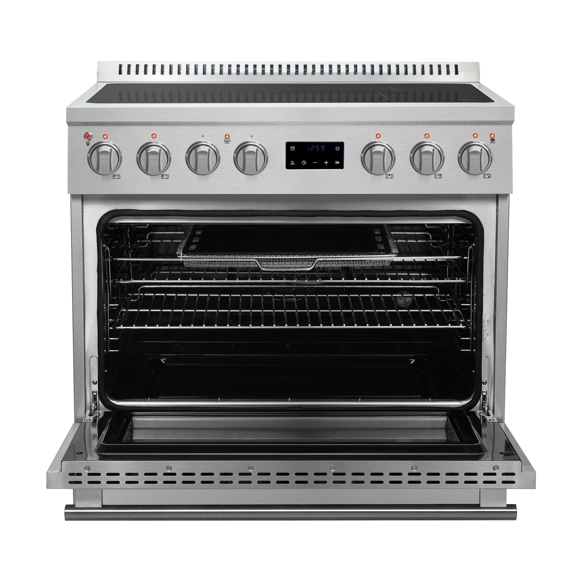 Forno - 36" Forno Torino 36 Inch Induction Range with True Convection and Air Fry Forno - 36" Forno Torino 36 Inch Induction Range with True Convection and Air Fry