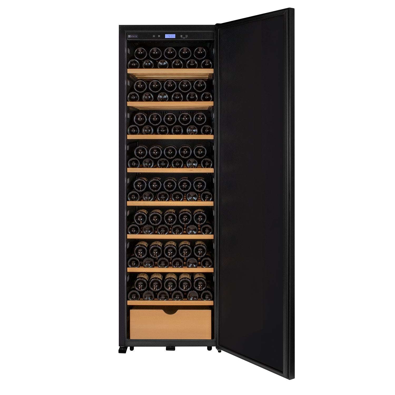 Allavino - 76.5" Tall Single Zone Wine Vault with Solid Black Allavino - 76.5" Tall Single Zone Wine Vault with Solid Black