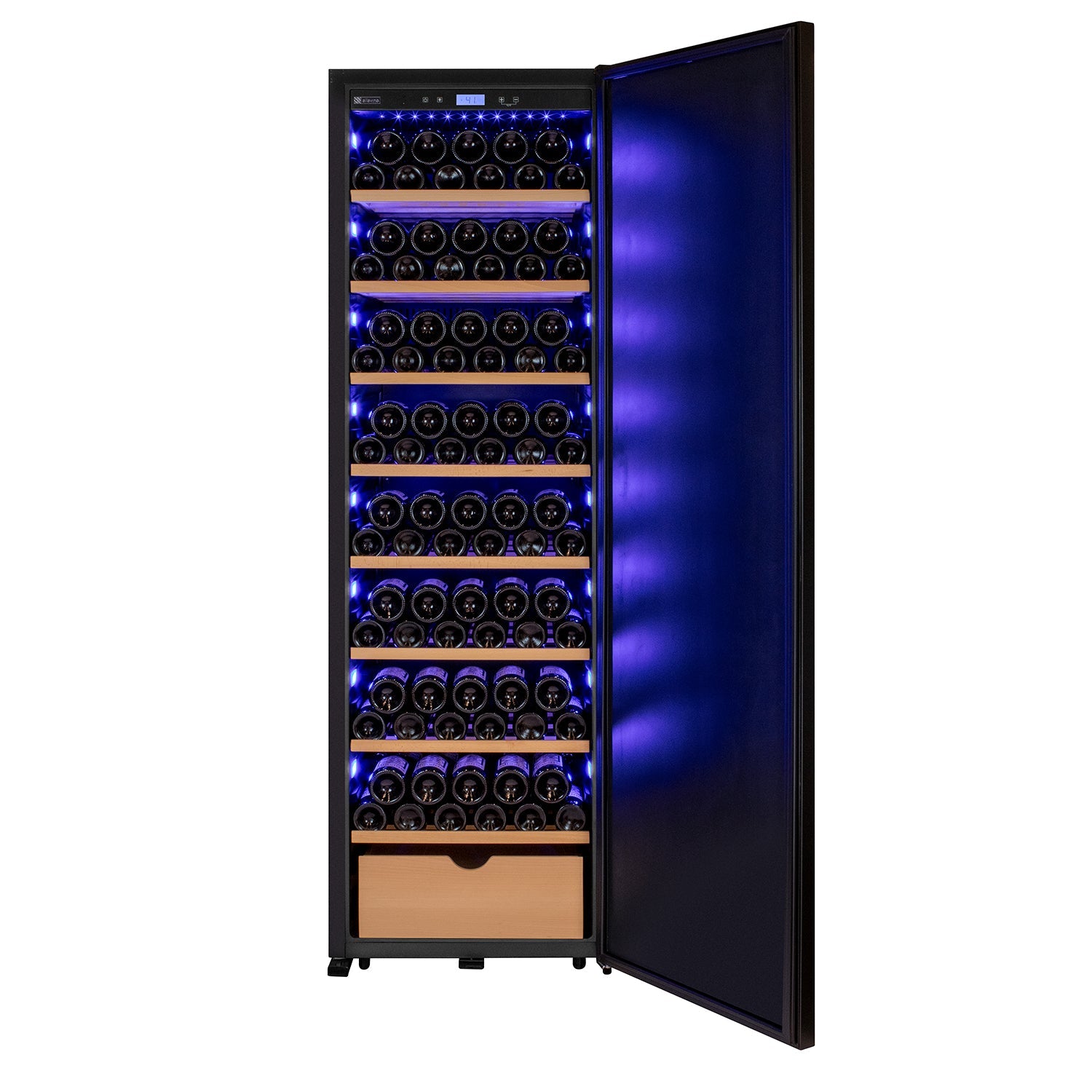 Allavino - 76.5" Tall Single Zone Wine Vault with Solid Black Allavino - 76.5" Tall Single Zone Wine Vault with Solid Black