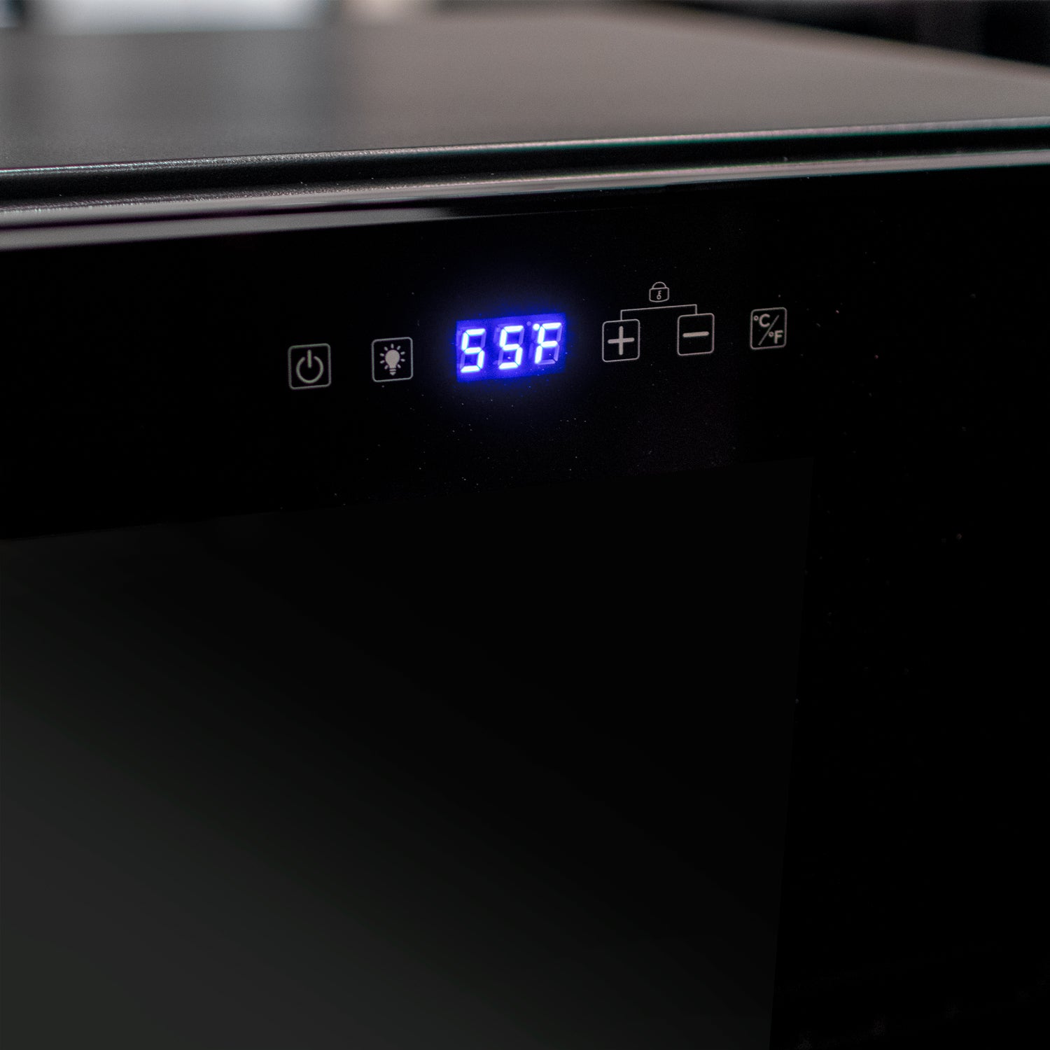 Allavino - Contemporary 102 Bottle Single Zone Freestanding Wine Refrigerator with Black Glass Door - AO KWR102S-1BGR Allavino - Contemporary 102 Bottle Single Zone Freestanding Wine Refrigerator with Black Glass Door - AO KWR102S-1BGR