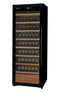 Allavino - 29" Wide 248 Bottle Single Zone Black Glass Wine Refrigerator with Display Shelving