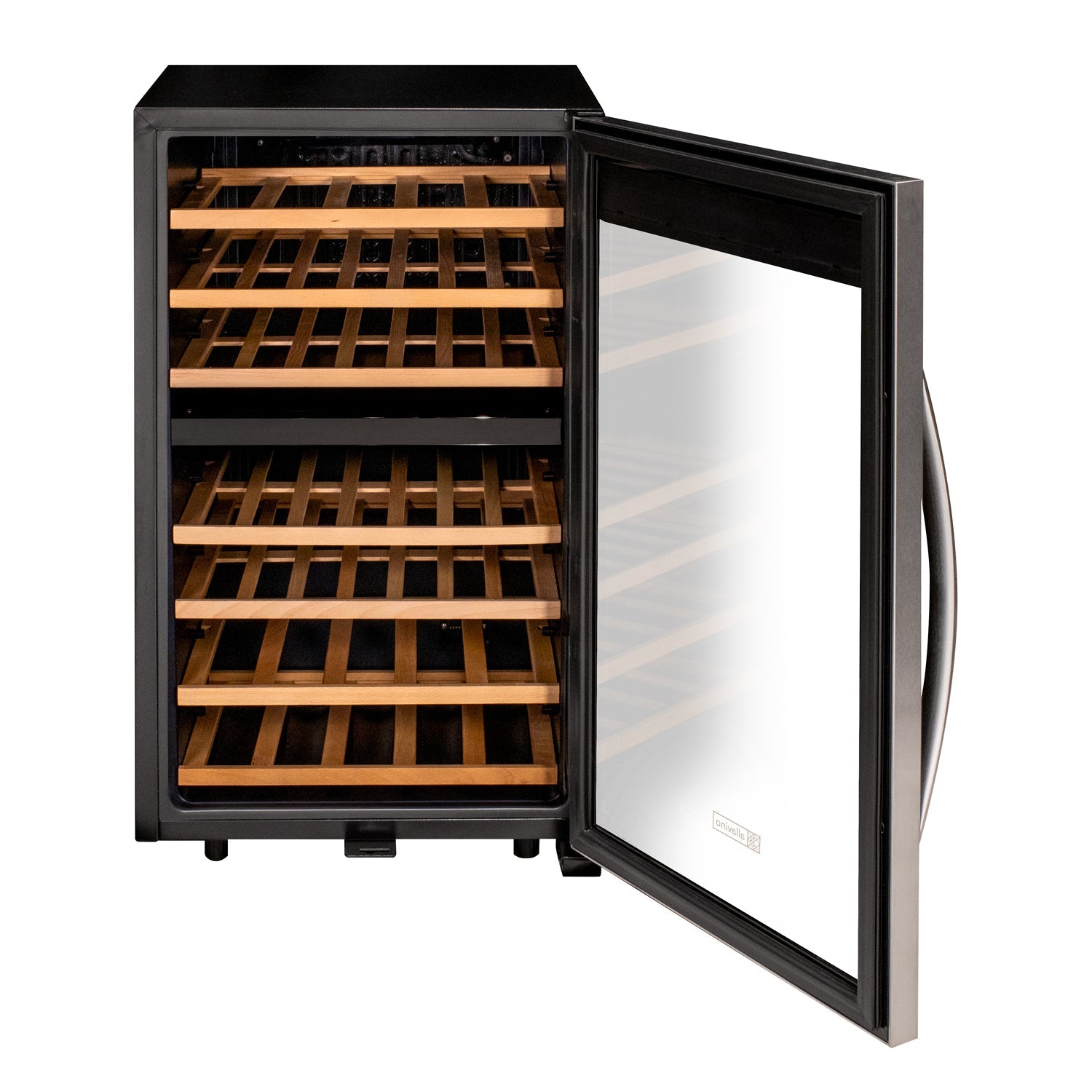 Allavino - Cascina Series 43 Bottle Dual Zone Freestanding Wine Refrigerator Cooler with Stainless Steel Door - AO KWR43D-2SR Allavino - Cascina Series 43 Bottle Dual Zone Freestanding Wine Refrigerator Cooler with Stainless Steel Door - AO KWR43D-2SR