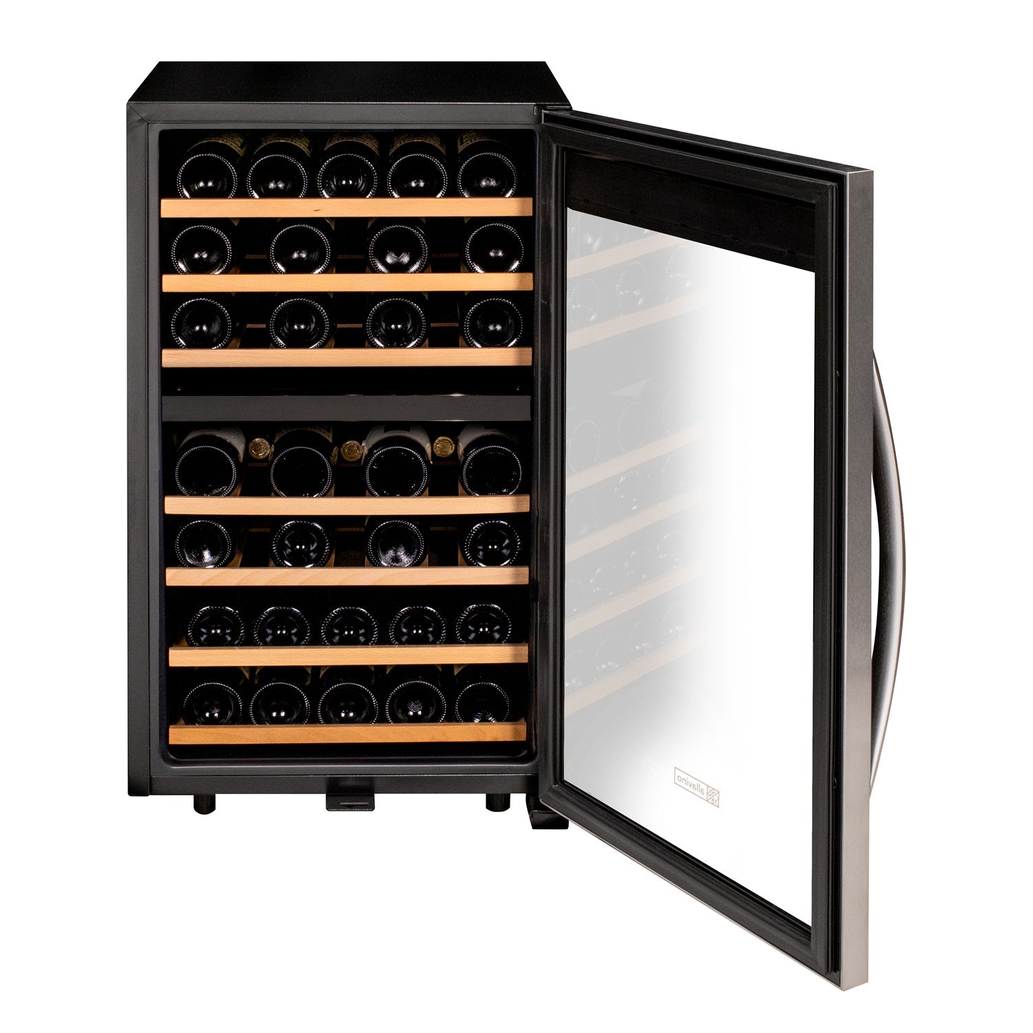 Allavino - Cascina Series 43 Bottle Dual Zone Freestanding Wine Refrigerator Cooler with Stainless Steel Door - AO KWR43D-2SR Allavino - Cascina Series 43 Bottle Dual Zone Freestanding Wine Refrigerator Cooler with Stainless Steel Door - AO KWR43D-2SR