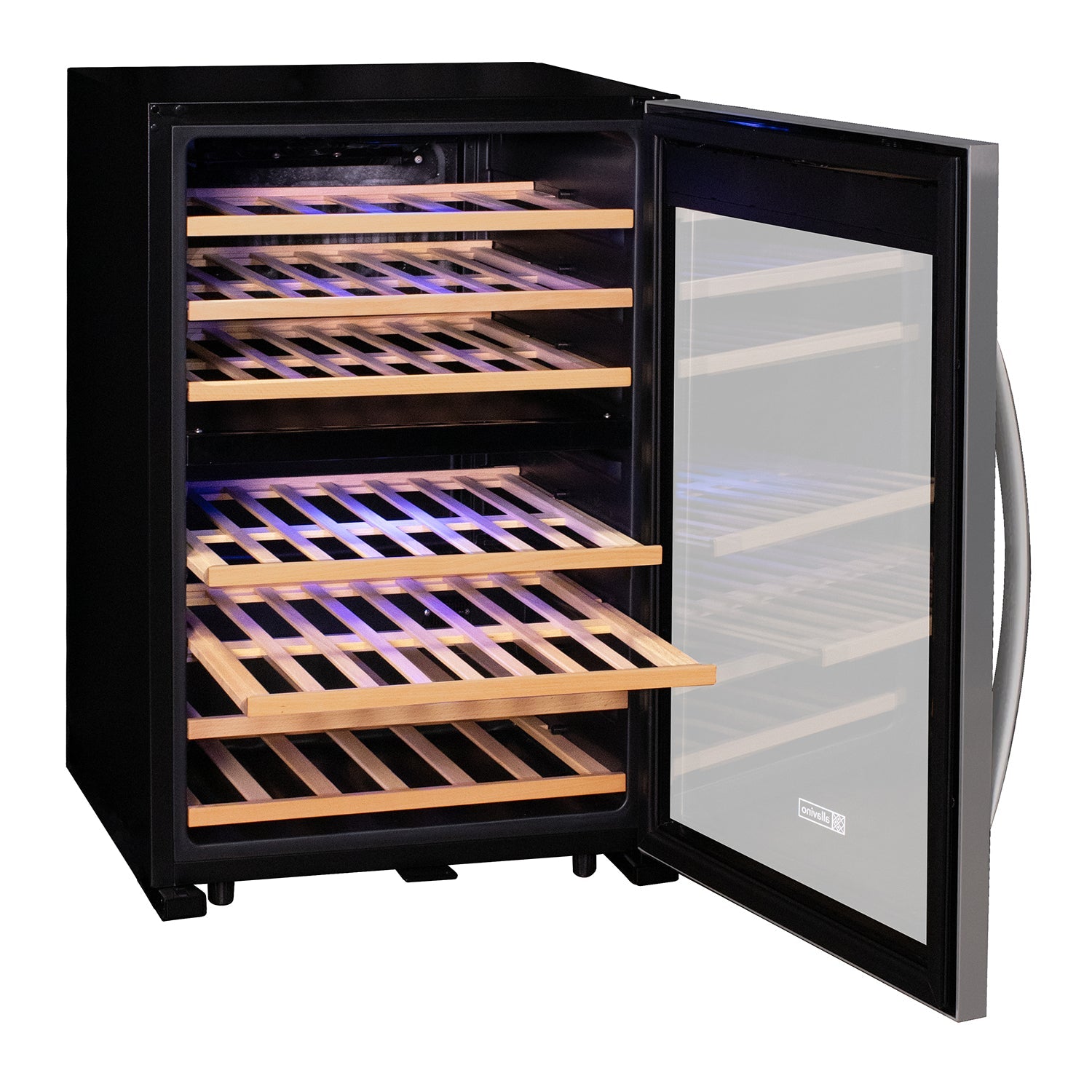 Allavino - Cascina Series 47 Bottle Dual Zone Freestanding Wine Cooler Refrigerator with Stainless Steel Door - AO KWR47D-2SR Allavino - Cascina Series 47 Bottle Dual Zone Freestanding Wine Cooler Refrigerator with Stainless Steel Door - AO KWR47D-2SR