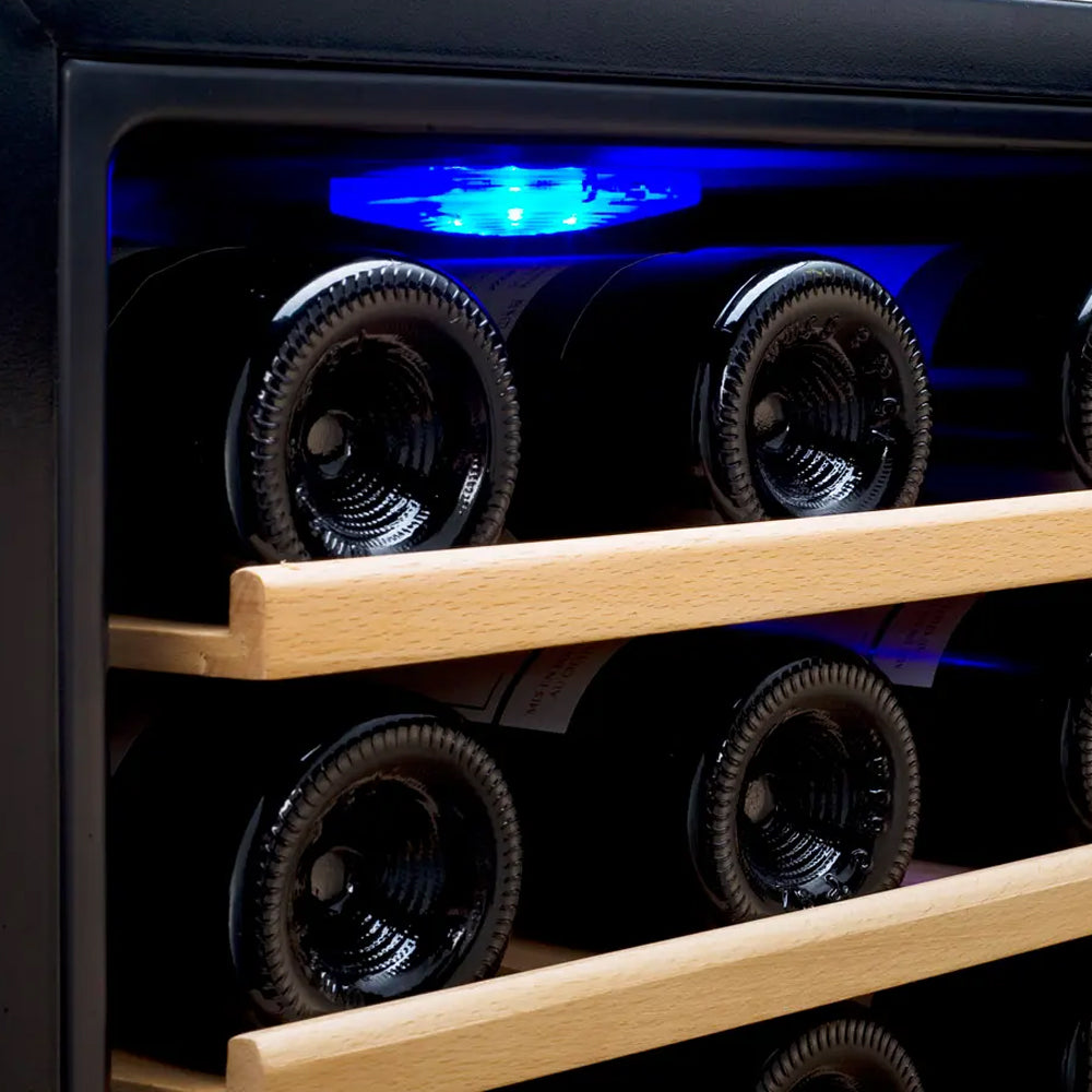 Allavino - Cascina Series 47 Bottle Dual Zone Freestanding Wine Cooler Refrigerator with Stainless Steel Door - AO KWR47D-2SR Allavino - Cascina Series 47 Bottle Dual Zone Freestanding Wine Cooler Refrigerator with Stainless Steel Door - AO KWR47D-2SR