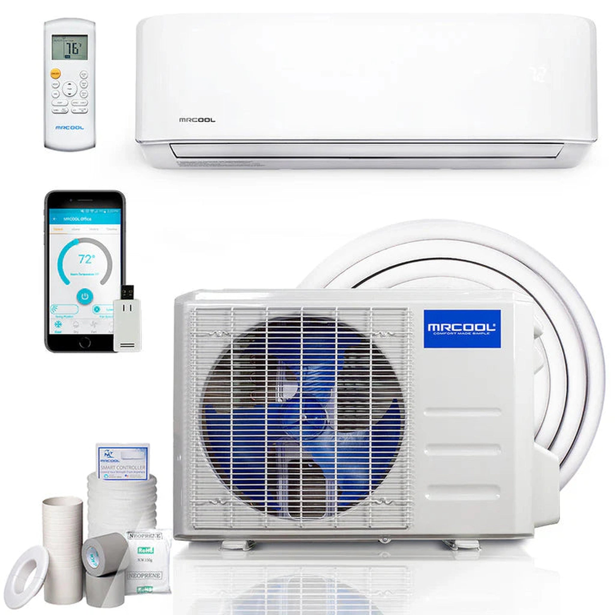MRCOOL - 5th Gen Advantage 12K BTU Ductless Mini Split Air Conditioner and Heat Pump 115V (HVAC Technician Required) - A-12-HP-115D-O MRCOOL - 5th Gen Advantage 12K BTU Ductless Mini Split Air Conditioner and Heat Pump 115V (HVAC Technician Required) - A-12-HP-115D-O
