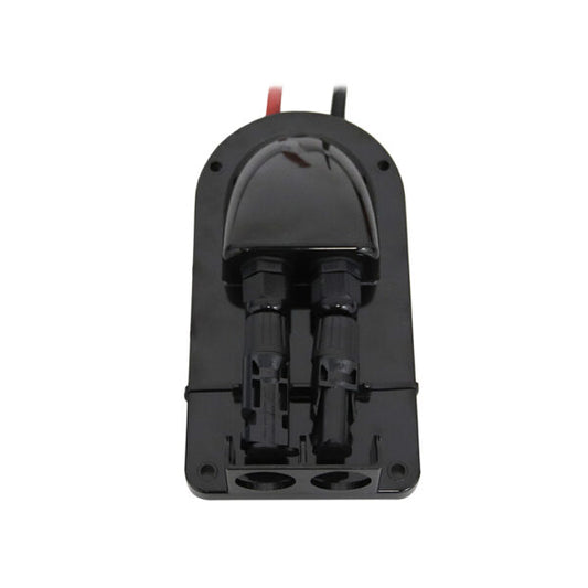 Aims Power - Solar 2 Wire Cable Entry MC-4 Compatible Roof Mount Weatherproof W/ 10 Inch Leads