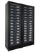 Allavino - Reserva Series 134 Bottle 71" Tall Three Zone Black Side-by-Side Shallow Wine Refrigerator Console - BF 3Z-VSW6771