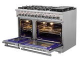 Forno - Massimo 48" Freestanding Dual Fuel Range - FFSGS6125-48 Forno - Massimo 48" Freestanding Dual Fuel Range - FFSGS6125-48