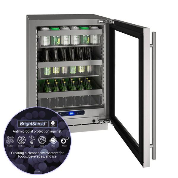U-Line - 24" 5 Class Slide & Secure™ Refrigerator - HRE524 U-Line - 24" 5 Class Slide & Secure™ Refrigerator - HRE524