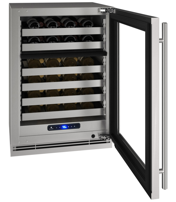 U-Line - 24" 5 Class Dual-Zone Wine Refrigerator - HWD524 U-Line - 24" 5 Class Dual-Zone Wine Refrigerator - HWD524