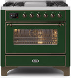 ILVE - 36" Magestic II Series Freestanding Dual Fuel Range - Griddle, Glass Door(s) - Warming Drawer - Liquid Propane ILVE - 36" Magestic II Series Freestanding Dual Fuel Range - Griddle, Glass Door(s) - Warming Drawer - Liquid Propane