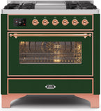 ILVE - 36" Magestic II Series Freestanding Dual Fuel Range - Griddle, Glass Door(s) - Warming Drawer - Liquid Propane ILVE - 36" Magestic II Series Freestanding Dual Fuel Range - Griddle, Glass Door(s) - Warming Drawer - Liquid Propane