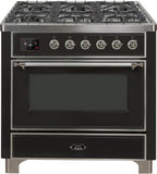 ILVE - 36" Magestic II Series Freestanding Dual Fuel Range - Griddle, Glass Door(s) - Warming Drawer - Liquid Propane ILVE - 36" Magestic II Series Freestanding Dual Fuel Range - Griddle, Glass Door(s) - Warming Drawer - Liquid Propane