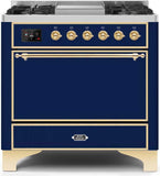 ILVE - 36" Magestic II Series Freestanding Dual Fuel Range - Griddle, Solid Door(s) - Warming Drawer - Liquid Propane ILVE - 36" Magestic II Series Freestanding Dual Fuel Range - Griddle, Solid Door(s) - Warming Drawer - Liquid Propane