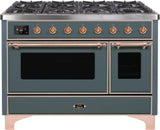 ILVE - 48" Magestic II Series Freestanding Dual Fuel Range - Griddle, Glass Door(s) - Warming Drawer - Liquid Propane ILVE - 48" Magestic II Series Freestanding Dual Fuel Range - Griddle, Glass Door(s) - Warming Drawer - Liquid Propane