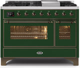 ILVE - 48" Magestic II Series Freestanding Dual Fuel Range - Griddle, Glass Door(s) - Warming Drawer - Liquid Propane ILVE - 48" Magestic II Series Freestanding Dual Fuel Range - Griddle, Glass Door(s) - Warming Drawer - Liquid Propane