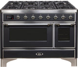 ILVE - 48" Magestic II Series Freestanding Dual Fuel Range - Griddle, Glass Door(s) - Warming Drawer - Liquid Propane ILVE - 48" Magestic II Series Freestanding Dual Fuel Range - Griddle, Glass Door(s) - Warming Drawer - Liquid Propane
