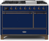 ILVE - 48" Magestic II Series Freestanding Dual Fuel Range - Griddle, Solid Door(s) - Warming Drawer - Liquid Propane ILVE - 48" Magestic II Series Freestanding Dual Fuel Range - Griddle, Solid Door(s) - Warming Drawer - Liquid Propane