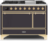 ILVE - 48" Magestic II Series Freestanding Dual Fuel Range - Griddle, Solid Door(s) - Warming Drawer - Liquid Propane ILVE - 48" Magestic II Series Freestanding Dual Fuel Range - Griddle, Solid Door(s) - Warming Drawer - Liquid Propane