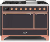 ILVE - 48" Magestic II Series Freestanding Dual Fuel Range - Griddle, Solid Door(s) - Warming Drawer - Liquid Propane ILVE - 48" Magestic II Series Freestanding Dual Fuel Range - Griddle, Solid Door(s) - Warming Drawer - Liquid Propane