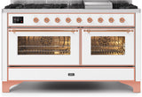 ILVE - 60" Magestic II Series Freestanding Dual Fuel Range - Griddle, Glass Door(s) - Warming Drawer - Liquid Propane ILVE - 60" Magestic II Series Freestanding Dual Fuel Range - Griddle, Glass Door(s) - Warming Drawer - Liquid Propane