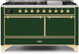 ILVE - 60" Magestic II Series Freestanding Dual Fuel Range - Griddle, Solid Door(s) - Warming Drawer - Liquid Propane ILVE - 60" Magestic II Series Freestanding Dual Fuel Range - Griddle, Solid Door(s) - Warming Drawer - Liquid Propane