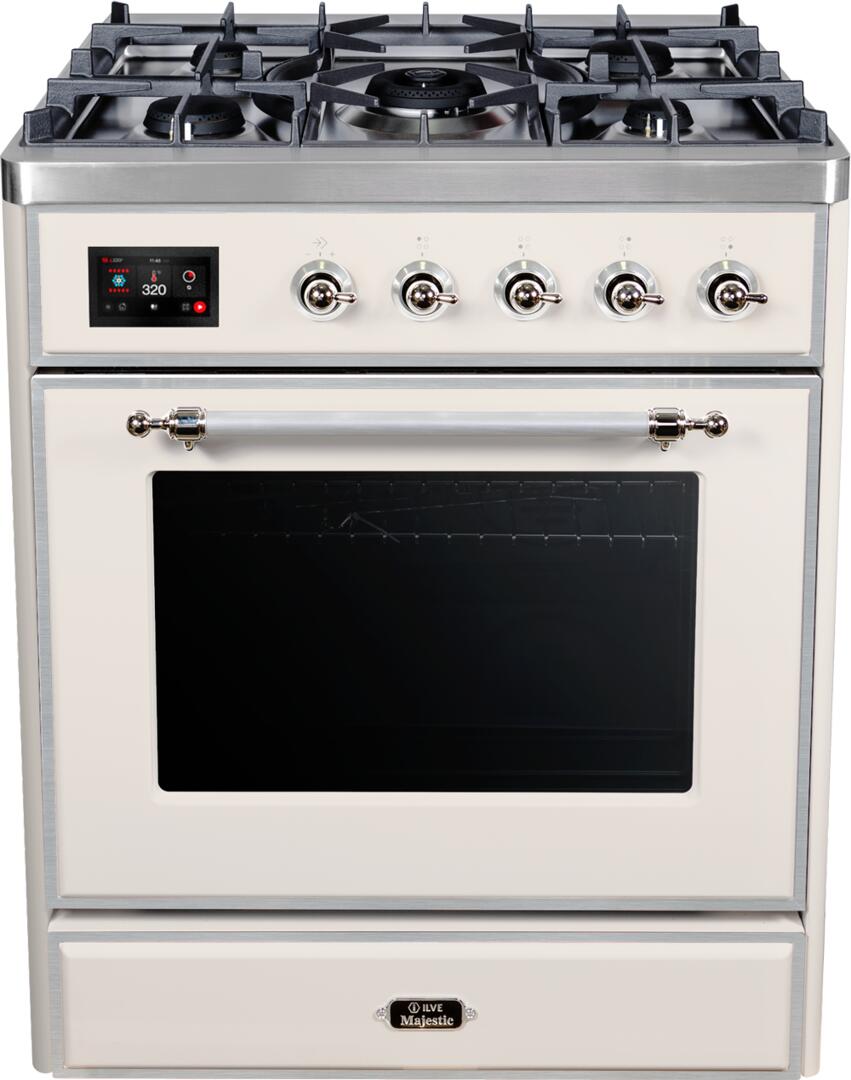ILVE - 30" Magestic II Series Freestanding Dual Fuel Range - Glass Door(s)- Natural Gas ILVE - 30" Magestic II Series Freestanding Dual Fuel Range - Glass Door(s)- Natural Gas