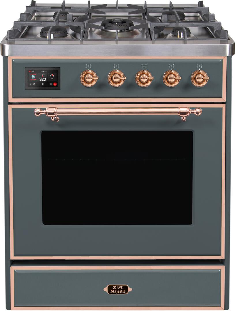 ILVE - 30" Magestic II Series Freestanding Dual Fuel Range - Glass Door(s)- Natural Gas ILVE - 30" Magestic II Series Freestanding Dual Fuel Range - Glass Door(s)- Natural Gas