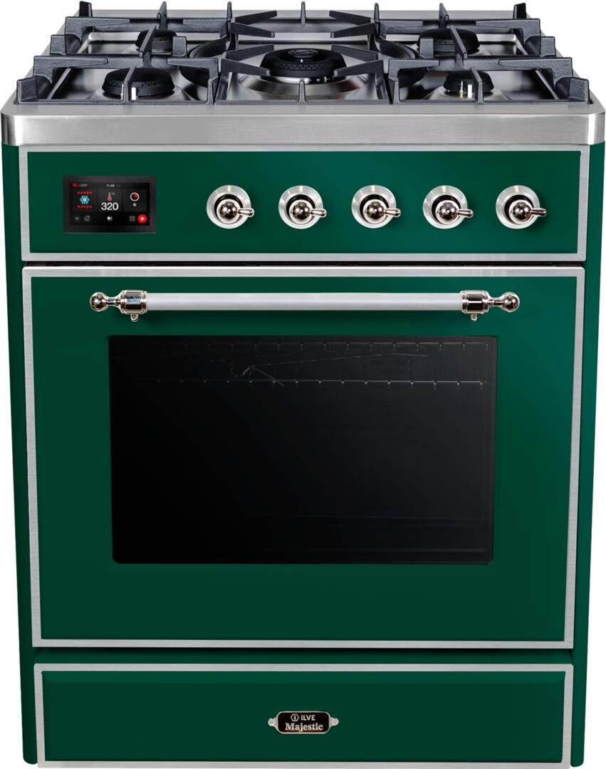ILVE - 30" Magestic II Series Freestanding Dual Fuel Range - Glass Door(s)- Natural Gas ILVE - 30" Magestic II Series Freestanding Dual Fuel Range - Glass Door(s)- Natural Gas