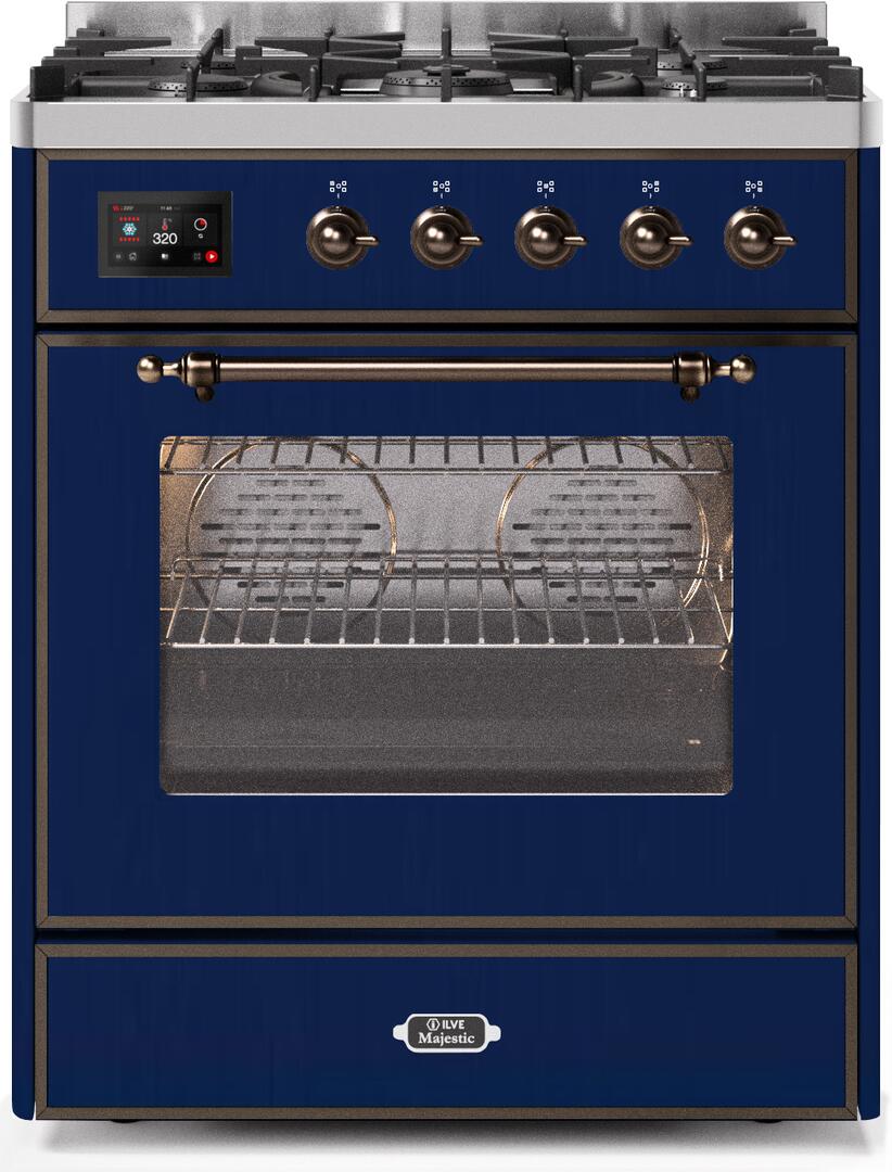 ILVE - 30" Magestic II Series Freestanding Dual Fuel Range - Glass Door(s)- Natural Gas ILVE - 30" Magestic II Series Freestanding Dual Fuel Range - Glass Door(s)- Natural Gas
