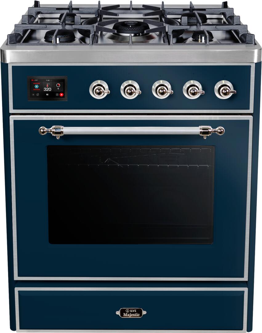ILVE - 30" Magestic II Series Freestanding Dual Fuel Range - Glass Door(s)- Natural Gas ILVE - 30" Magestic II Series Freestanding Dual Fuel Range - Glass Door(s)- Natural Gas