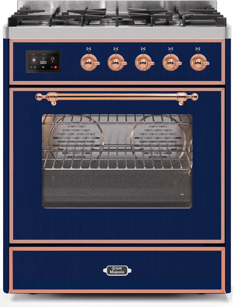 ILVE - 30" Magestic II Series Freestanding Dual Fuel Range - Glass Door(s)- Natural Gas ILVE - 30" Magestic II Series Freestanding Dual Fuel Range - Glass Door(s)- Natural Gas