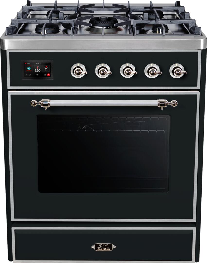 ILVE - 30" Magestic II Series Freestanding Dual Fuel Range - Glass Door(s)- Natural Gas ILVE - 30" Magestic II Series Freestanding Dual Fuel Range - Glass Door(s)- Natural Gas
