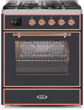 ILVE - 30" Magestic II Series Freestanding Dual Fuel Range - Glass Door(s)- Natural Gas ILVE - 30" Magestic II Series Freestanding Dual Fuel Range - Glass Door(s)- Natural Gas