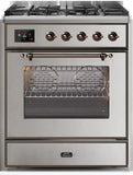 ILVE - 30" Magestic II Series Freestanding Dual Fuel Range - Glass Door(s)- Natural Gas ILVE - 30" Magestic II Series Freestanding Dual Fuel Range - Glass Door(s)- Natural Gas