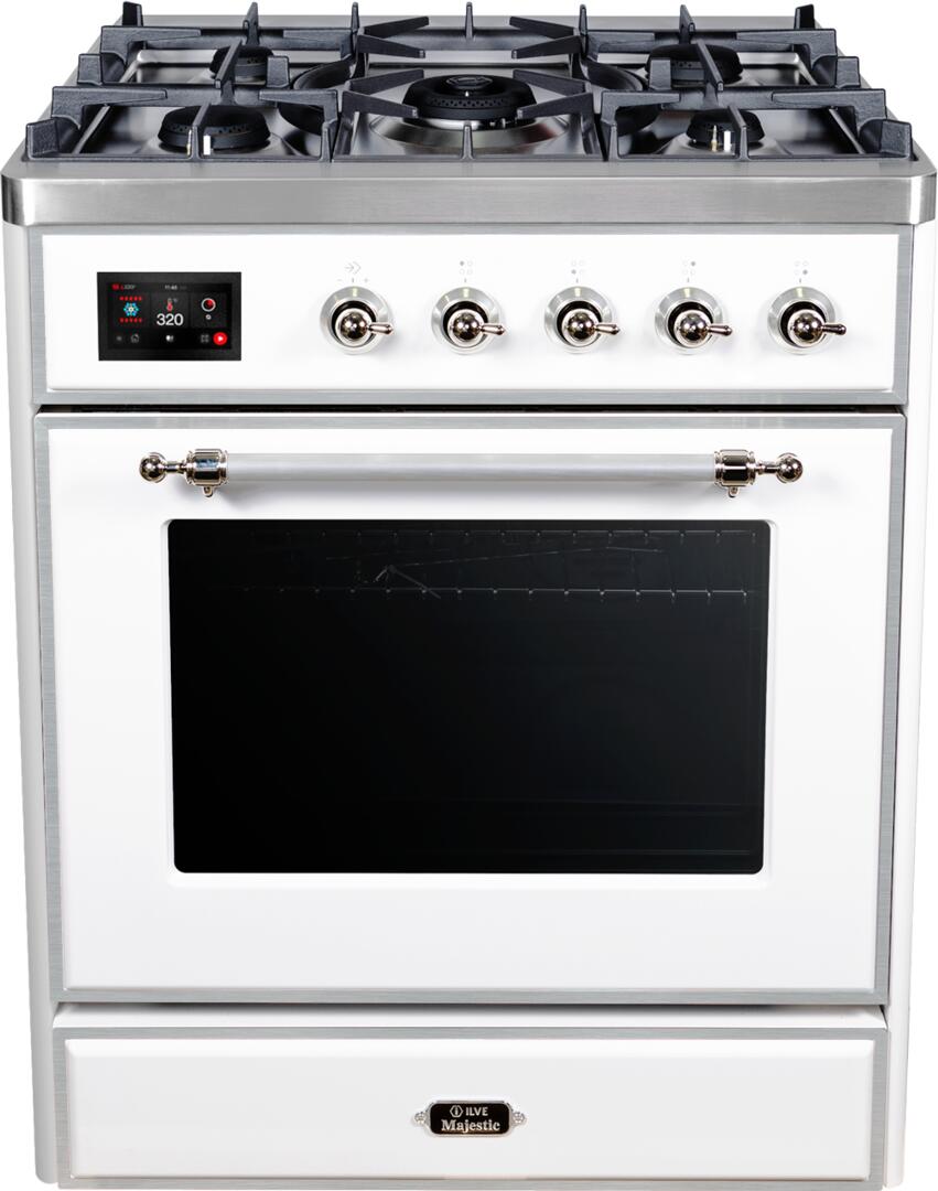 ILVE - 30" Magestic II Series Freestanding Dual Fuel Range - Glass Door(s)- Natural Gas ILVE - 30" Magestic II Series Freestanding Dual Fuel Range - Glass Door(s)- Natural Gas