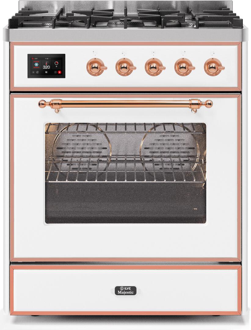 ILVE - 30" Magestic II Series Freestanding Dual Fuel Range - Glass Door(s)- Natural Gas ILVE - 30" Magestic II Series Freestanding Dual Fuel Range - Glass Door(s)- Natural Gas