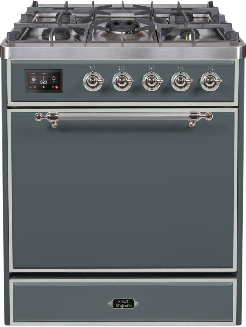ILVE - 30" Magestic II Series Freestanding Dual Fuel Range - Solid Door(s)- Natural Gas ILVE - 30" Magestic II Series Freestanding Dual Fuel Range - Solid Door(s)- Natural Gas