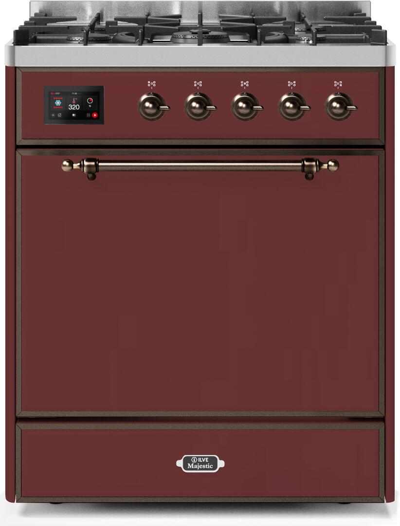 ILVE - 30" Magestic II Series Freestanding Dual Fuel Range - Solid Door(s)- Natural Gas ILVE - 30" Magestic II Series Freestanding Dual Fuel Range - Solid Door(s)- Natural Gas